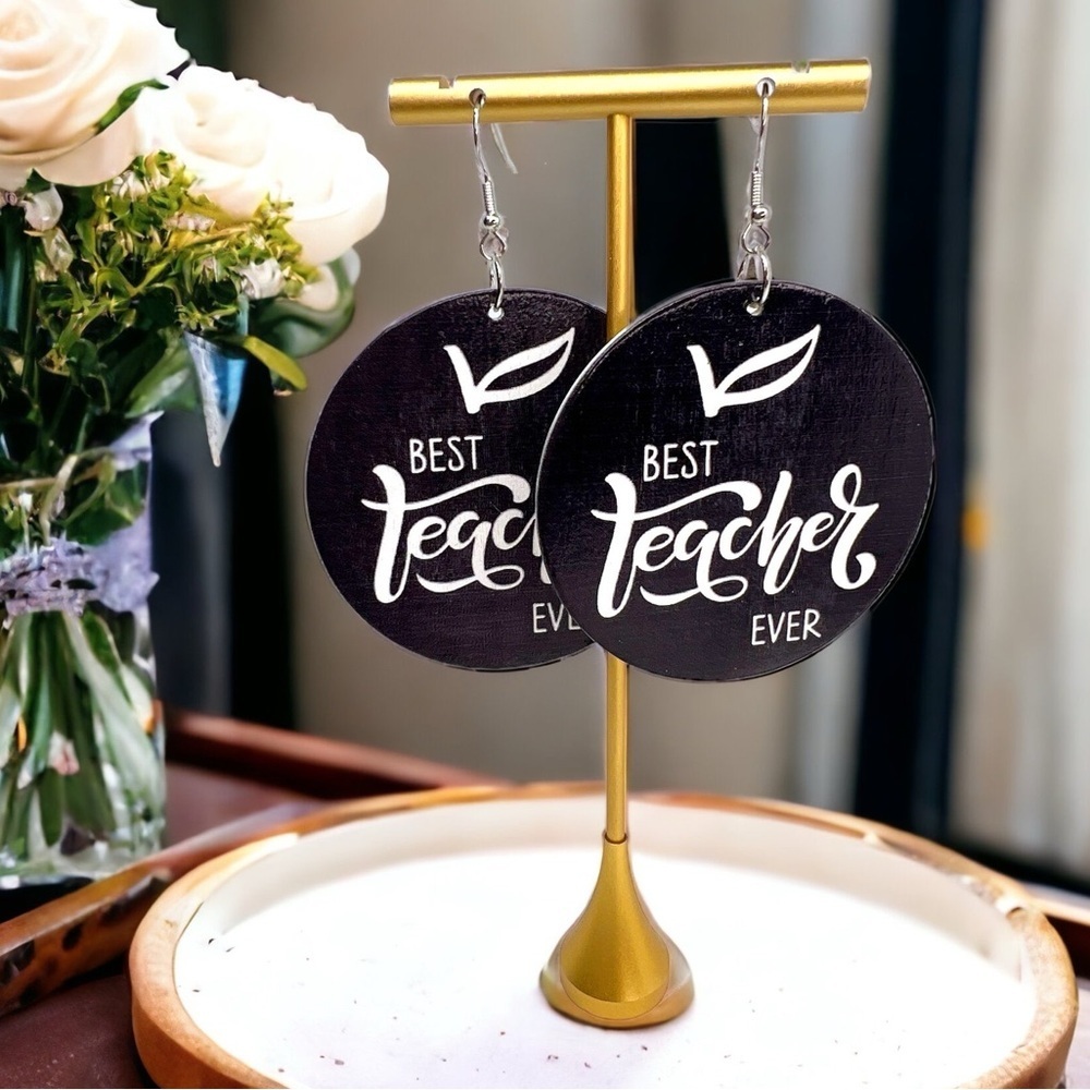 Teacher Earrings - NWT, Stylish Teacher Accessories, Teacher Appreciation Gift